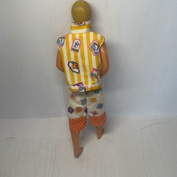 Vintage Barbie Ken Doll Mattel 1968 Blonde with Hawaiian Outfit 1983 Head - Picture 6 of 6